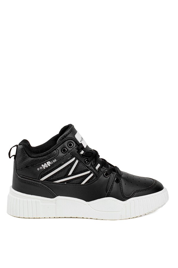 242-1827ZN Kadın Sports Hi Sneaker Ayakkabı Siyah - Beyaz
