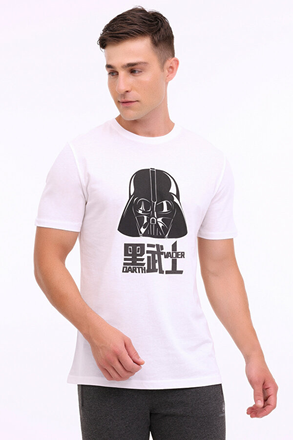 ML STARWARS 11LSN1013 4FX KIRIK BEYAZ Erkek Kısa Kol T-Shirt