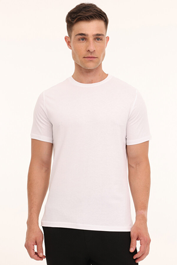 MB SN220 T SHIRT 4PR Beyaz Erkek Kısa Kol T-Shirt