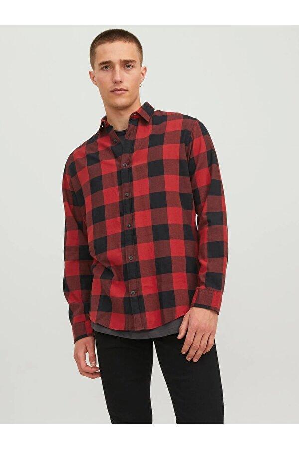 Jjegingham Twill Erkek Gömlek