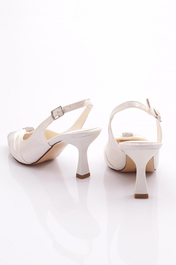 K432 Kadin Önü Taşli Topuklu Ayakkabi