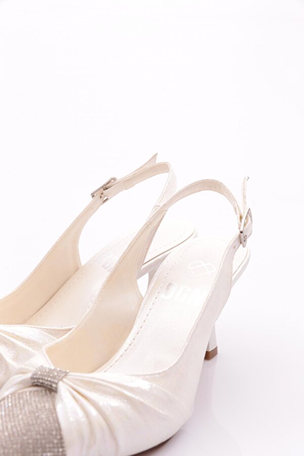 K432 Kadin Önü Taşli Topuklu Ayakkabi