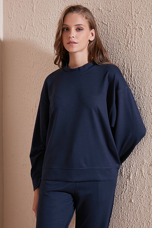 Bayan Sweat 5865879 LACİVERT
