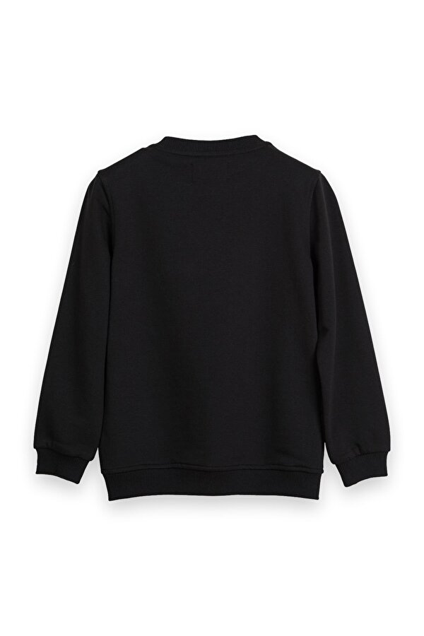 24.06.12.006 Panther Crewneck Jr Sweat Siyah Çocuk Sweatshirt