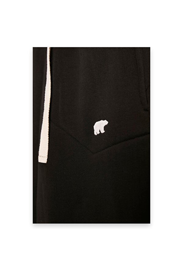 23.06.14.001 Less Plain  Jr Siyah Çocuk Eşofman Altı