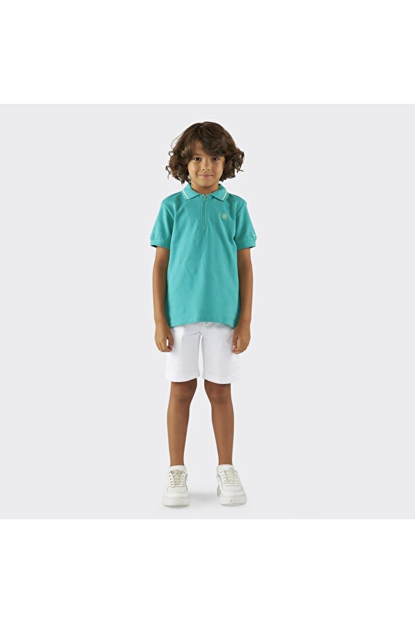 Erkek Çocuk  Triko Yakalı Pike T-shirt