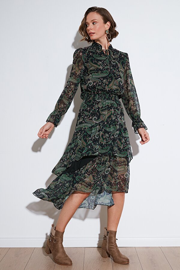 Bayan Elbise 611EL1448 YEŞİL