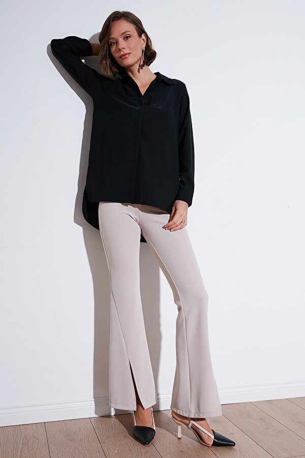 Bayan Gömlek 611GO020 SİYAH