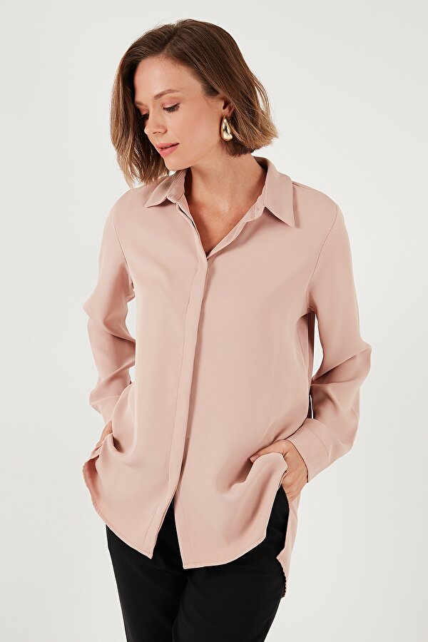 Bayan Gömlek 611GO020 VİZON