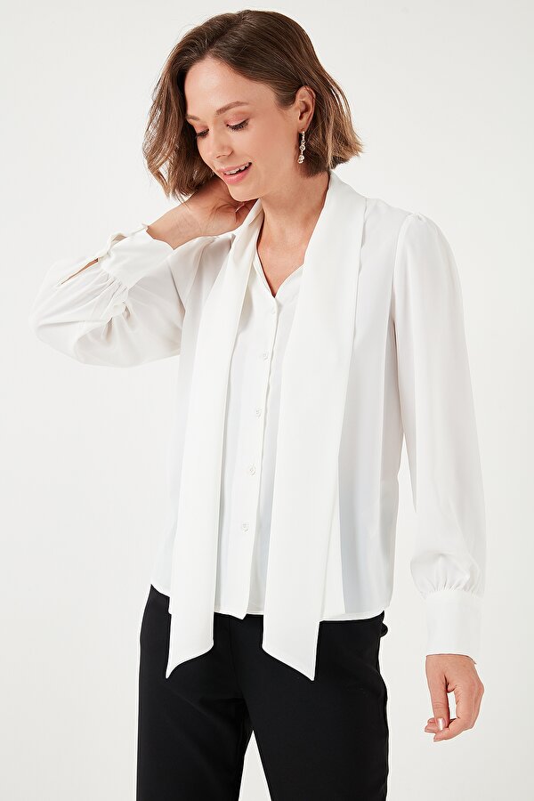 Bayan Gömlek 611GO0202 EKRU