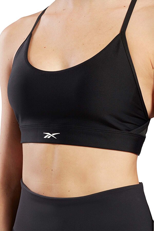 Clothing Reebok Lux Strappy Sports Bra Черный