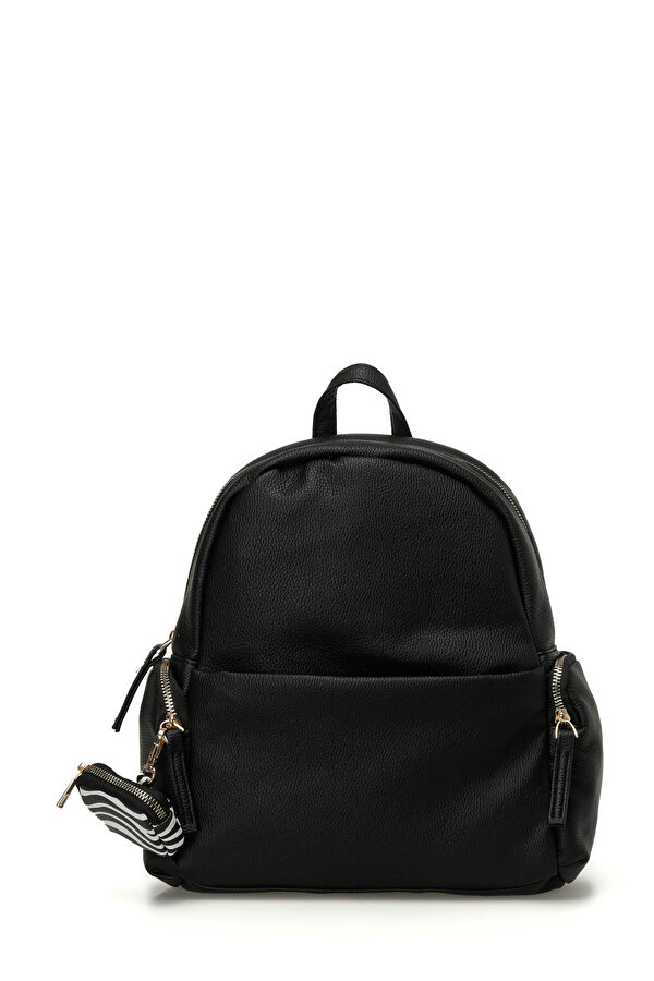 NTRL BZKLU SRT 4PR Siyah Kadın Sırt Çantası