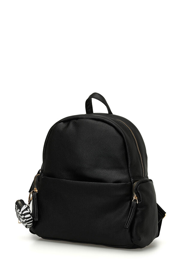 NTRL BZKLU SRT 4PR Siyah Kadın Sırt Çantası