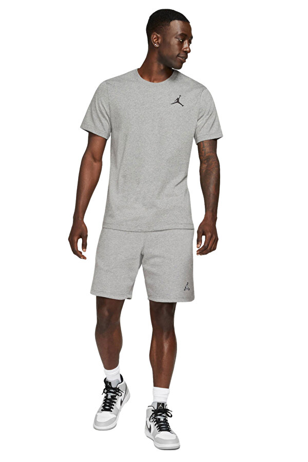 M J JUMPMAN EMB SS CREW GRAY Man 054