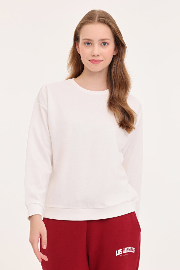 WB C NECK 16SN82 4PR Ekru Kadın Sweatshirt