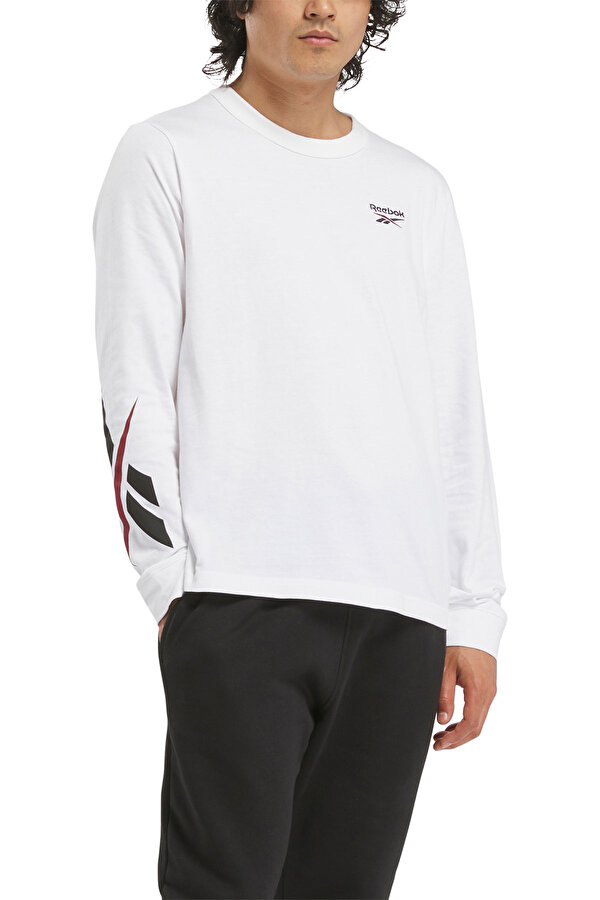 Clothing Reebok Ri Cross Check Ls Tee Белый