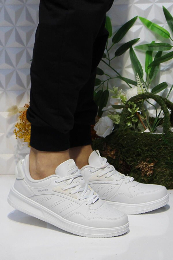 Wks 2693 Beyaz Rahat Hafif Sneaker Erkek Spor Ayakkabı