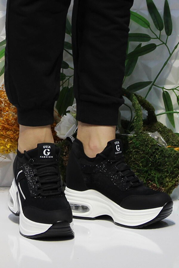 Guja 24K300-1 Siyah Orijinal Ürün Kalın Taban Sneaker Kadın Ayakkabı