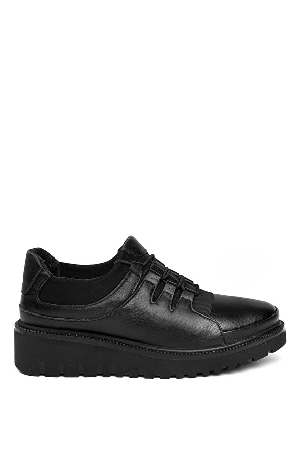 9919 Kadın Hakiki Deri Comfort Casual Ayakkabı Siyah