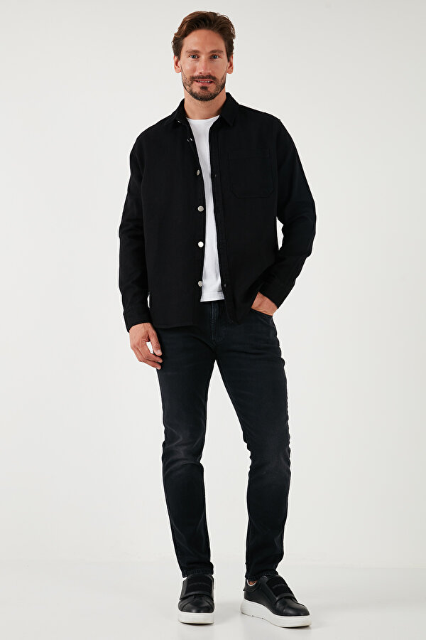 Erkek Gömlek CF25W129140 SİYAH