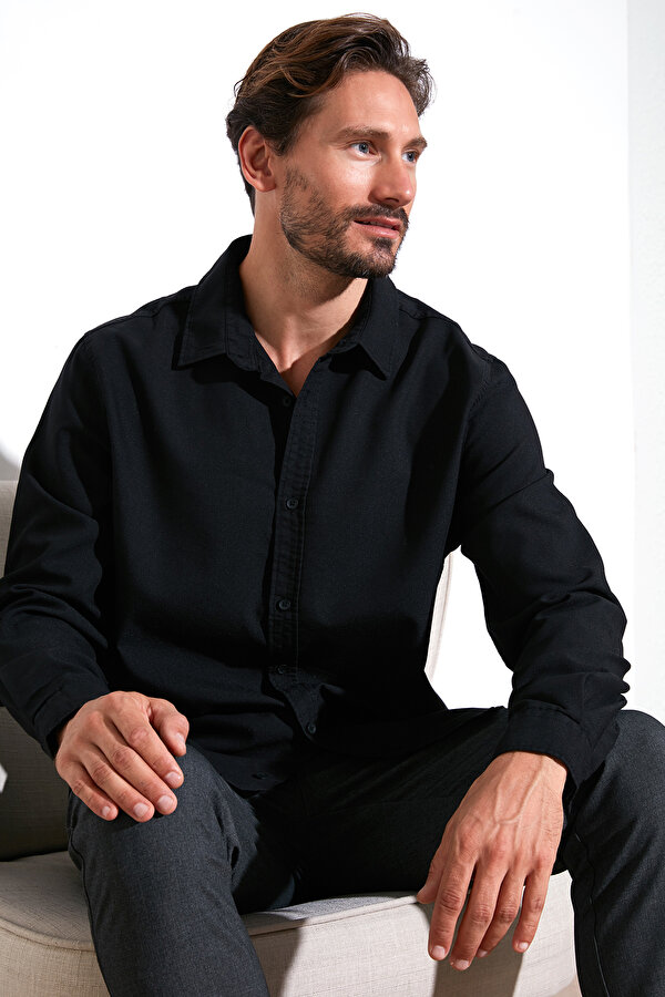 Erkek Gömlek CF25W128861 SİYAH