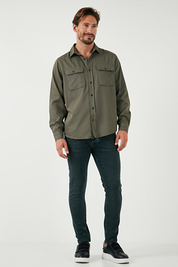 Erkek Gömlek CF25W128858 HAKİ