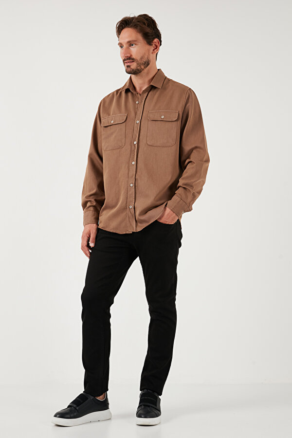 Erkek Gömlek CF25W128858 CAMEL