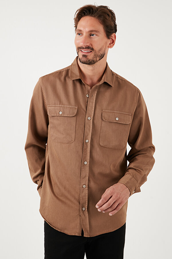 Erkek Gömlek CF25W128858 CAMEL