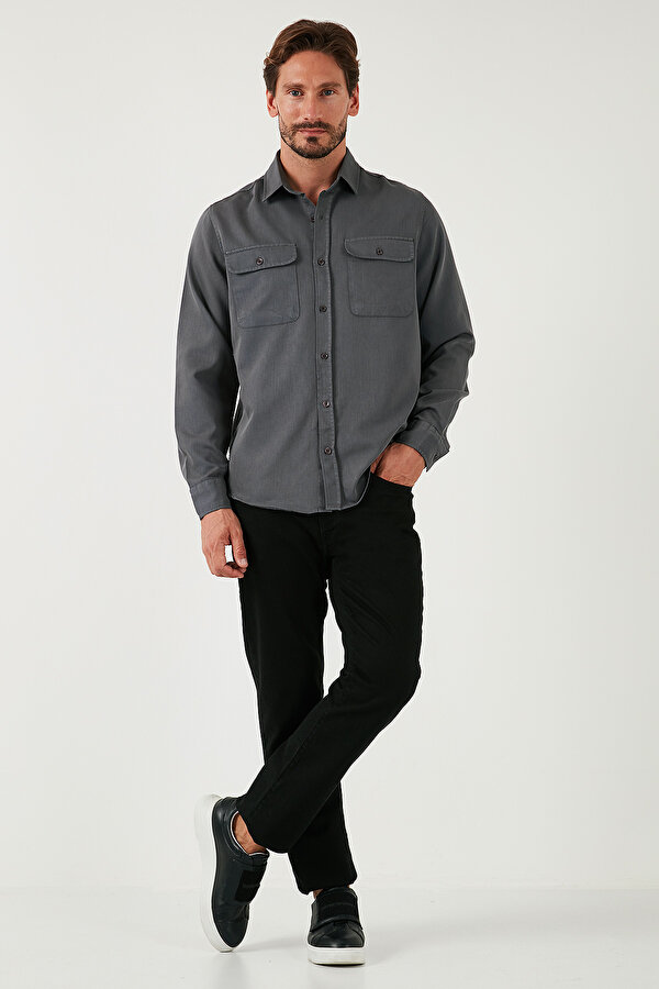 Erkek Gömlek CF25W128858 ANTRASİT