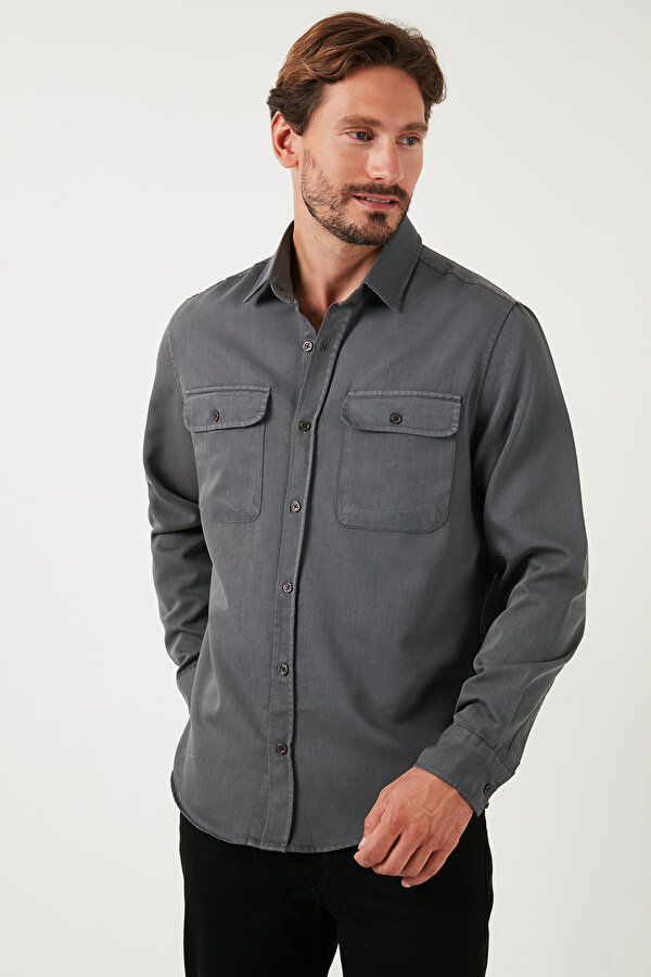 Erkek Gömlek CF25W128858 ANTRASİT