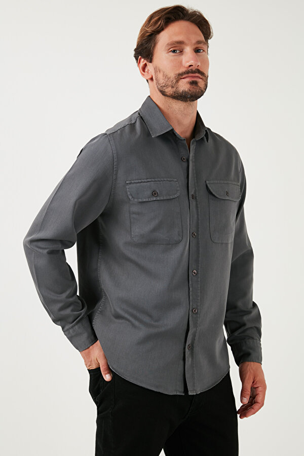Erkek Gömlek CF25W128858 ANTRASİT