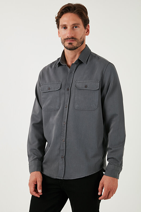 Erkek Gömlek CF25W128858 ANTRASİT