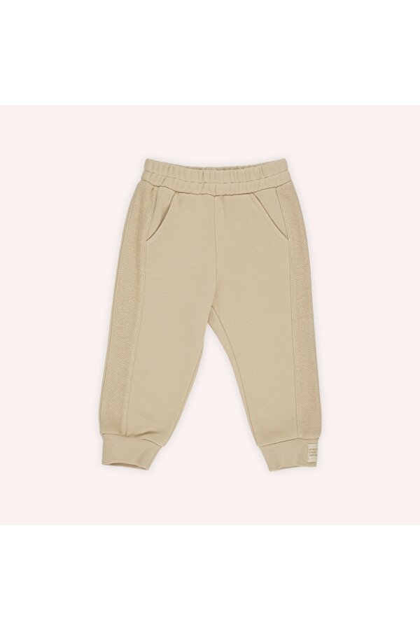 Erkek Çocuk Ribanası Etiket Detaylı Eşofman Altı