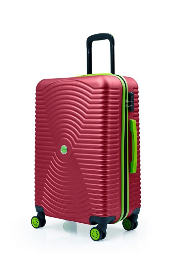 Orta Boy Valiz 4x2 Teker Bordo 1169
