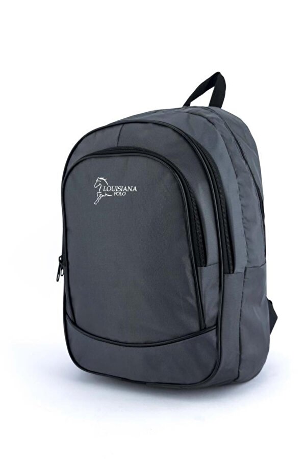 3 Bölmeli Okul Sırt Çantası Gri 2450