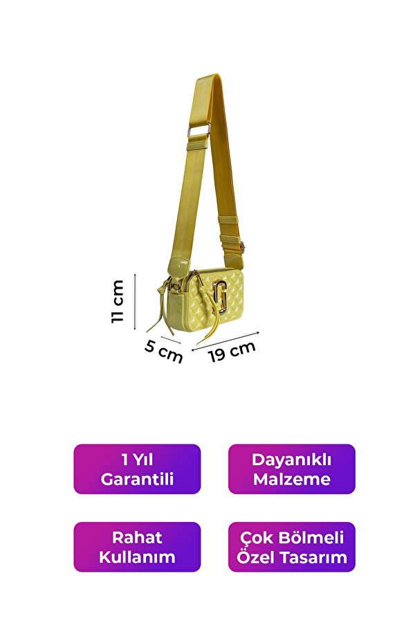 Kadın Çanta Çapraz Askılı Sarı 26398