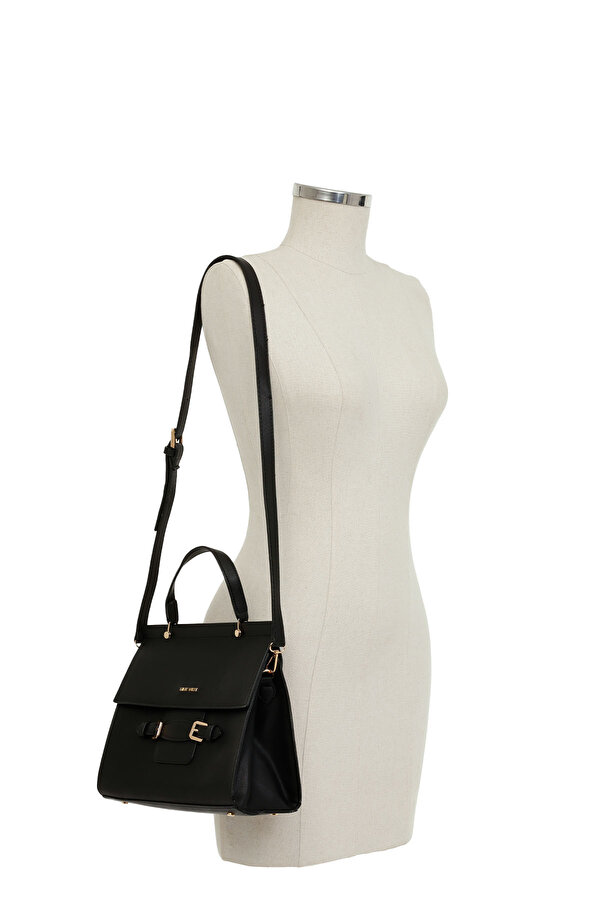 TOKKYHANDLE 4PR Siyah Kadın El Çantası