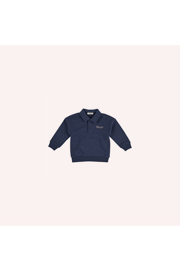 Erkek Çocuk Düğmeli Sweatshirt