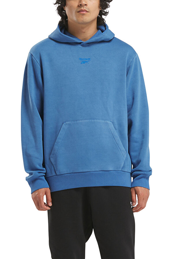 Reebok Ri Washed Oth Hood Синий 023 Мужчина Толстовка С Капюшоном
