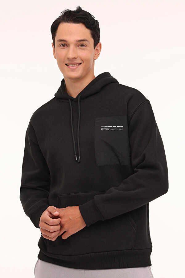 ML AXEL 17ES303 4PR Siyah Erkek Sweatshirt