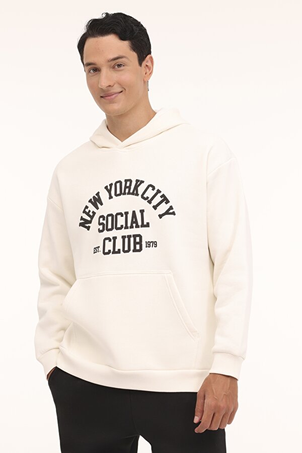 ML MIKE 17CTY112 4PR Ekru Erkek Sweatshirt