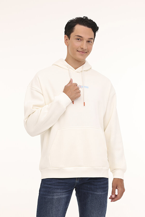ML SHOU 17UZD101 4PR Ekru Erkek Sweatshirt