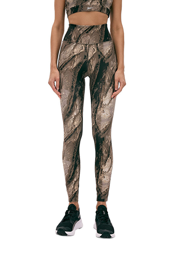 Clothing Reebok Lux Bold Aop Tight Коричневый 004