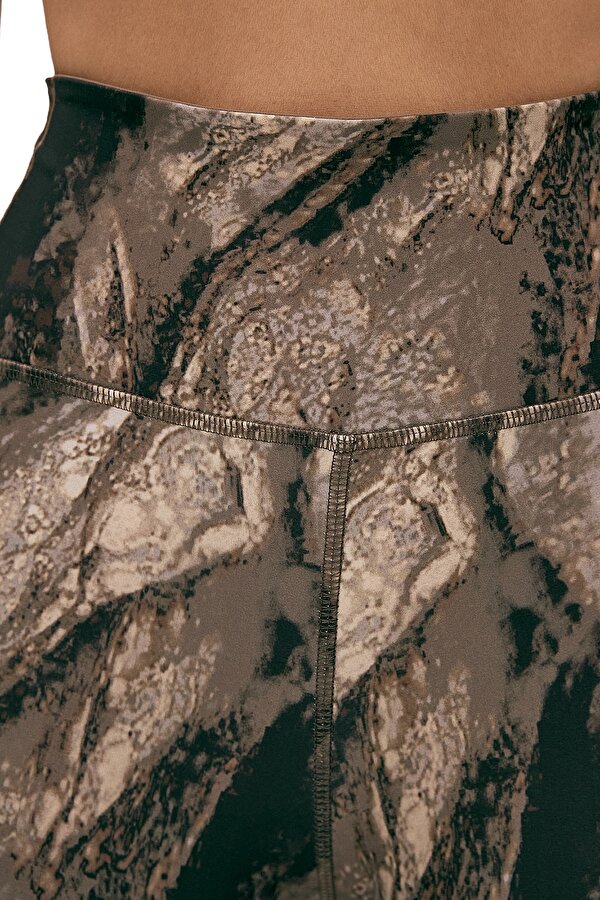 Clothing Reebok Lux Bold Aop Tight Коричневый 004