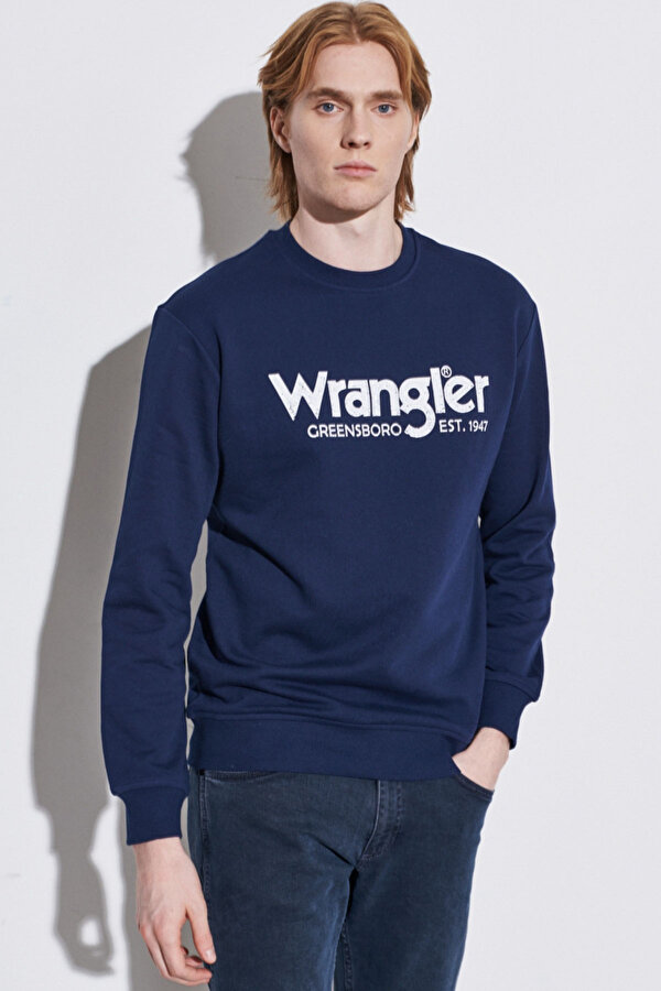 Regular Fit Normal Kesim Lacivert Erkek Sweatshirt