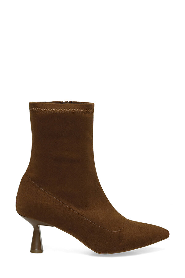 24K-618 4PR Taba Kadın Topuklu Bot