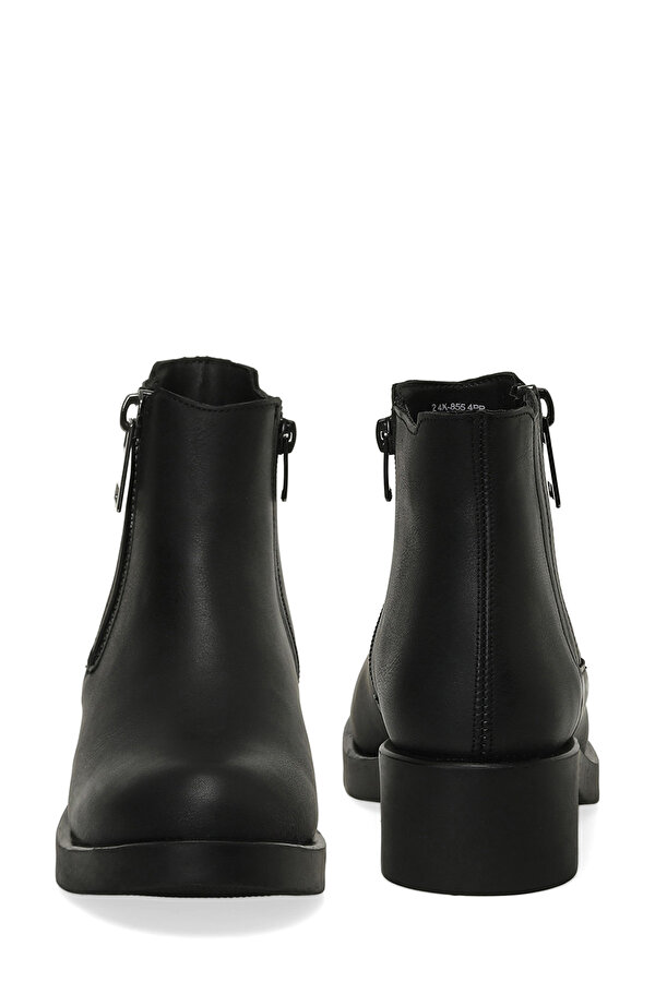 24K-855 4PR Siyah Kadın Düz Bot