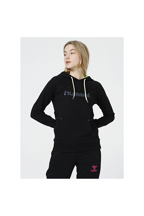 Bethilda Kadın Siyah Kapüşonlu Sweatshirt
