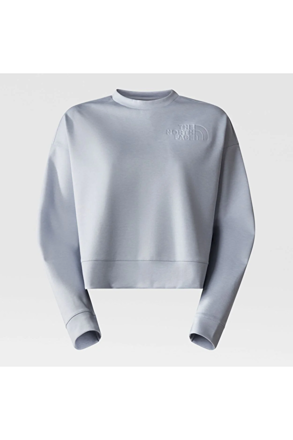 Spacer Air Kadın Gri Yuvarlak Yaka Sweatshirt