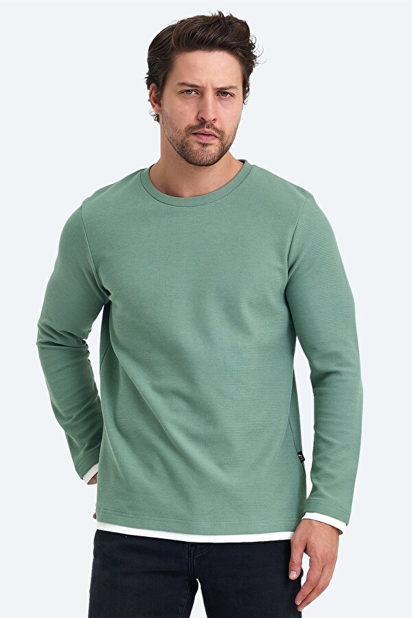 BRUCE WILLIS Erkek Sweatshirt Haki